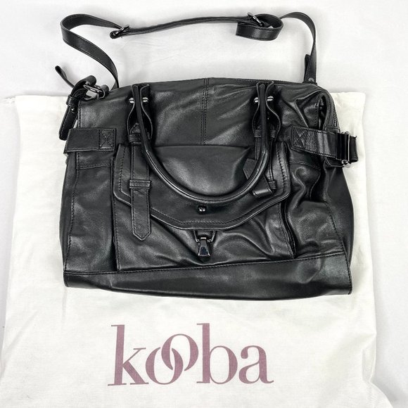Kooba Black Super Soft Leather Crossbody Bag